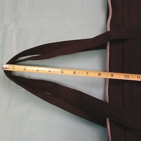 GUC Victoria's Secret Black & Pink Canvas Tote Bag - Picture 9 of 12